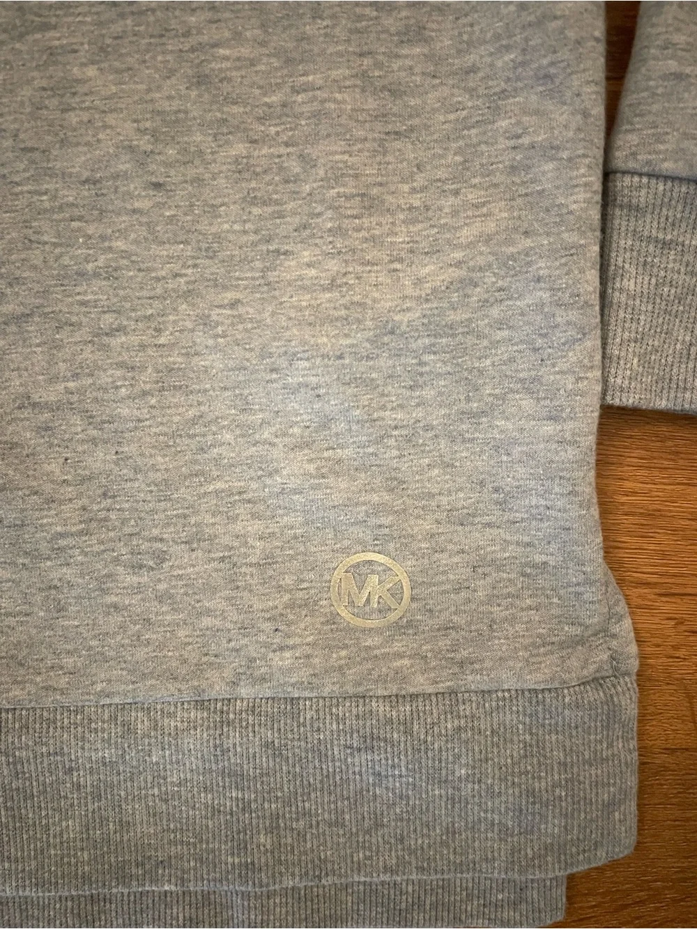 Michael Kors Women’s M Lightweight Quarter-Zip Hoodie in Pearl Heather Blue
